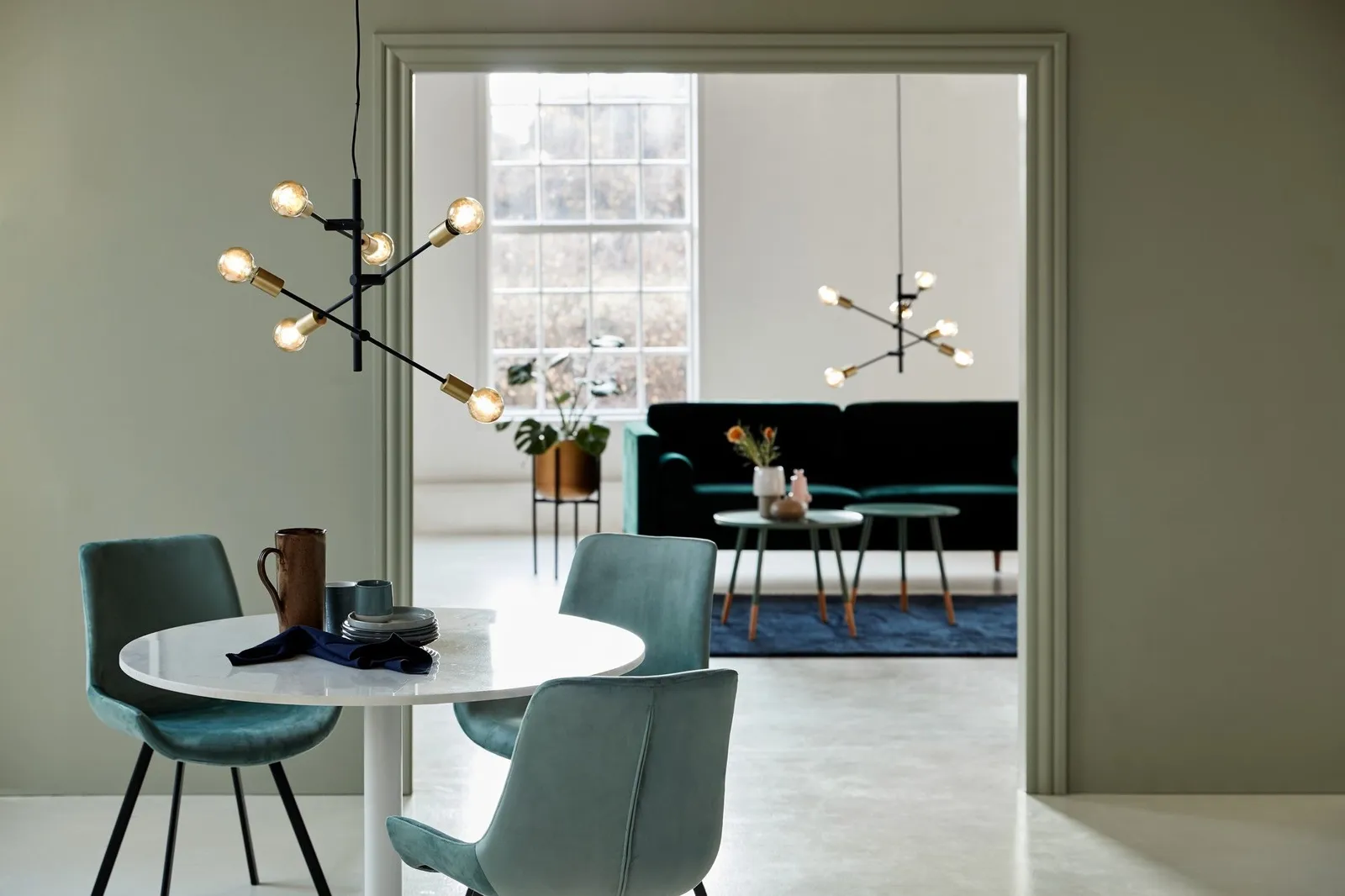 Nordlux Vintage Indoor Pendant Light Black Metal E27 Adjustable Head - Mains Powered, IP20 4