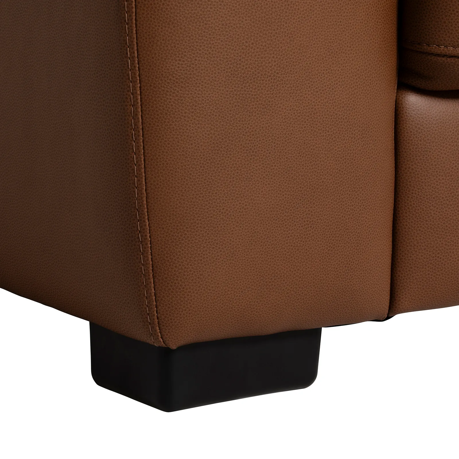 Holborn 2 Seater Static Sofa, Brown Leather | Barker & Stonehouse 5