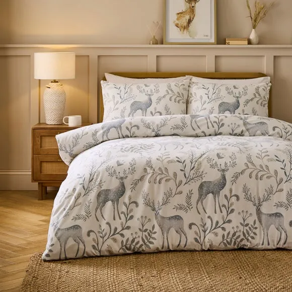Winter Wisp 100% Brushed Cotton Duvet Cover & Pillowcase Set