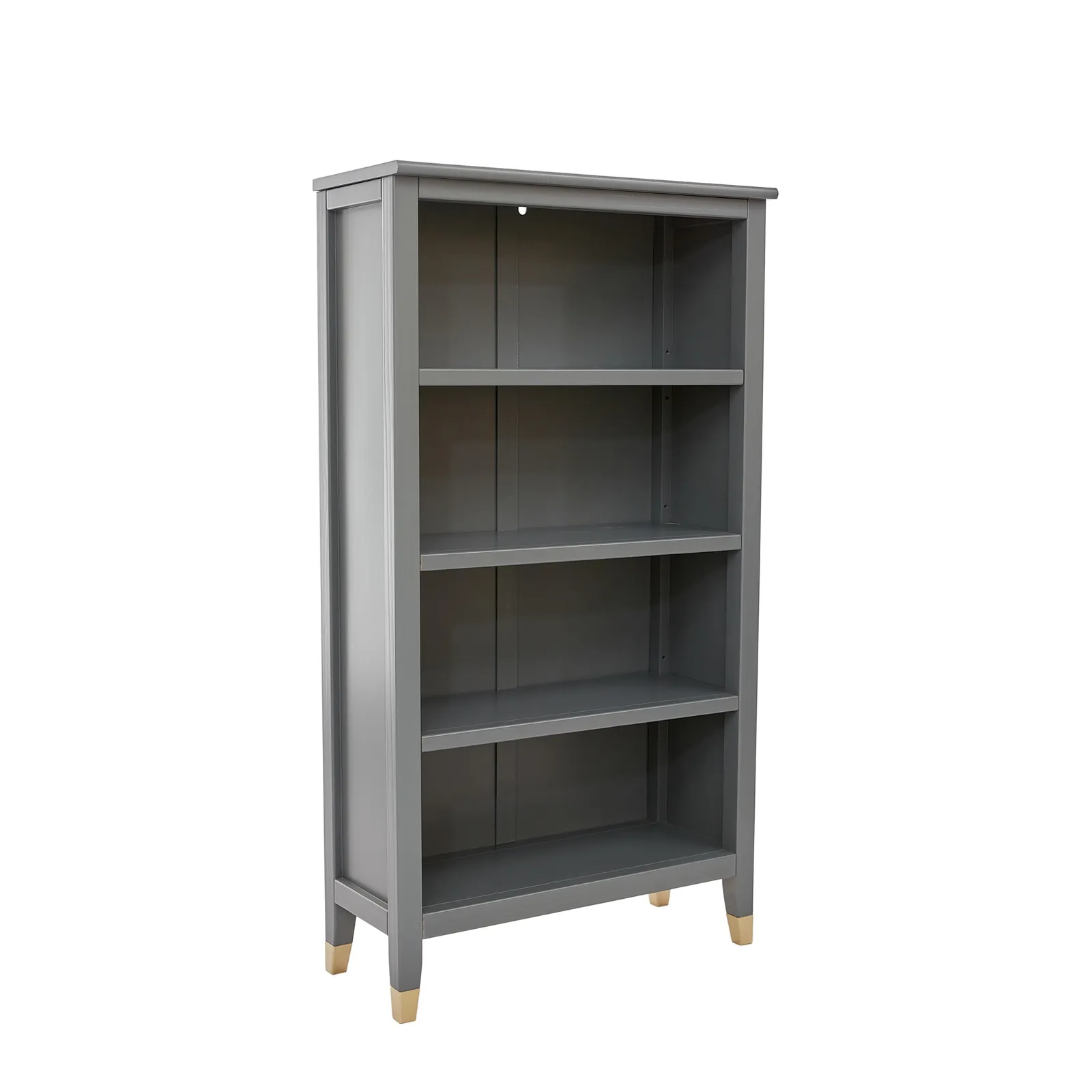 Cabinet Bits Palazzi 4 Tier Bookcase H127 W69 D25cm in Mid Grey 3