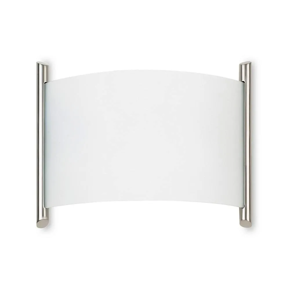 Netlighting Niza Flush Wall Fixture Satin Nickel E27 60W 970lm in Grey