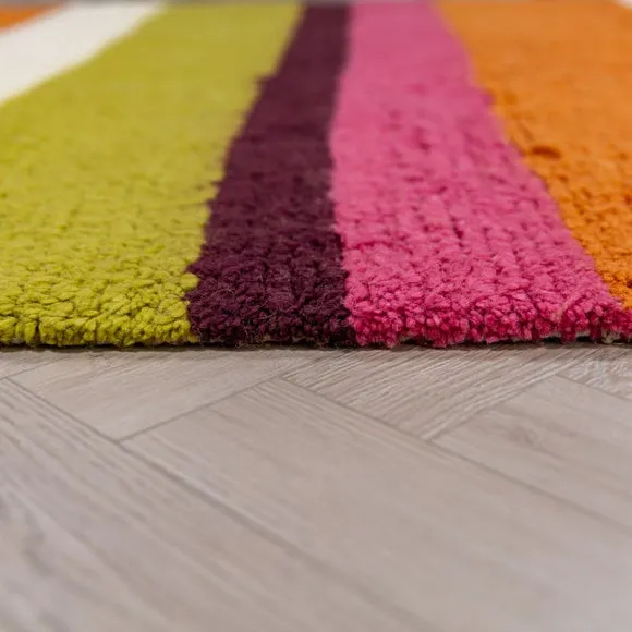 Sophie Robinson Sunset Stripe Berber Rug 4