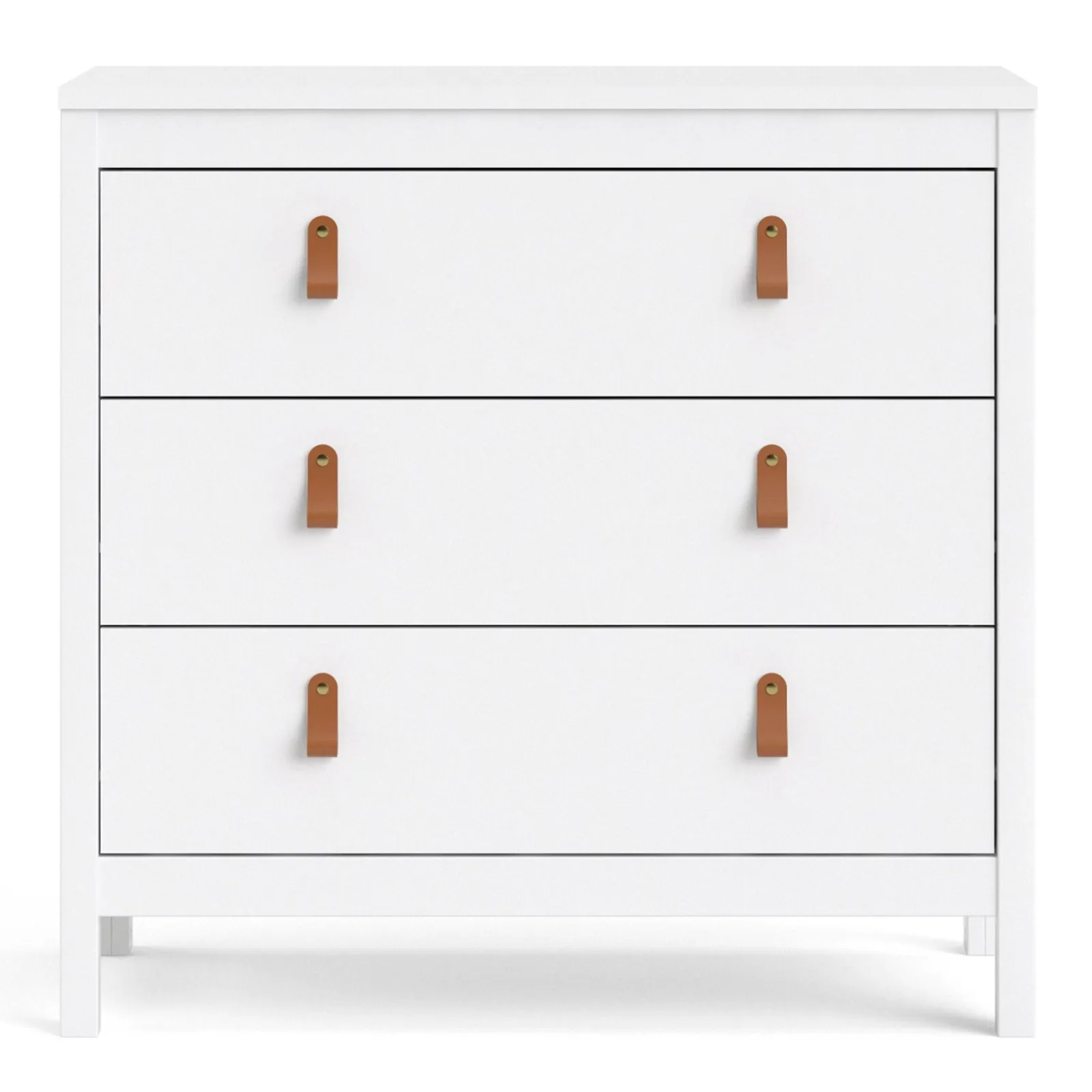 Furniture To Go Barcelona Chest 3 Drawers in White 2