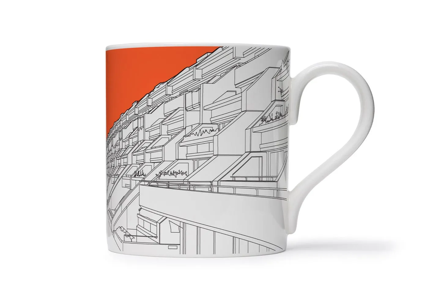 People Will Always Need Plates Architectural Mug Alexandra & Ainsworth Orange