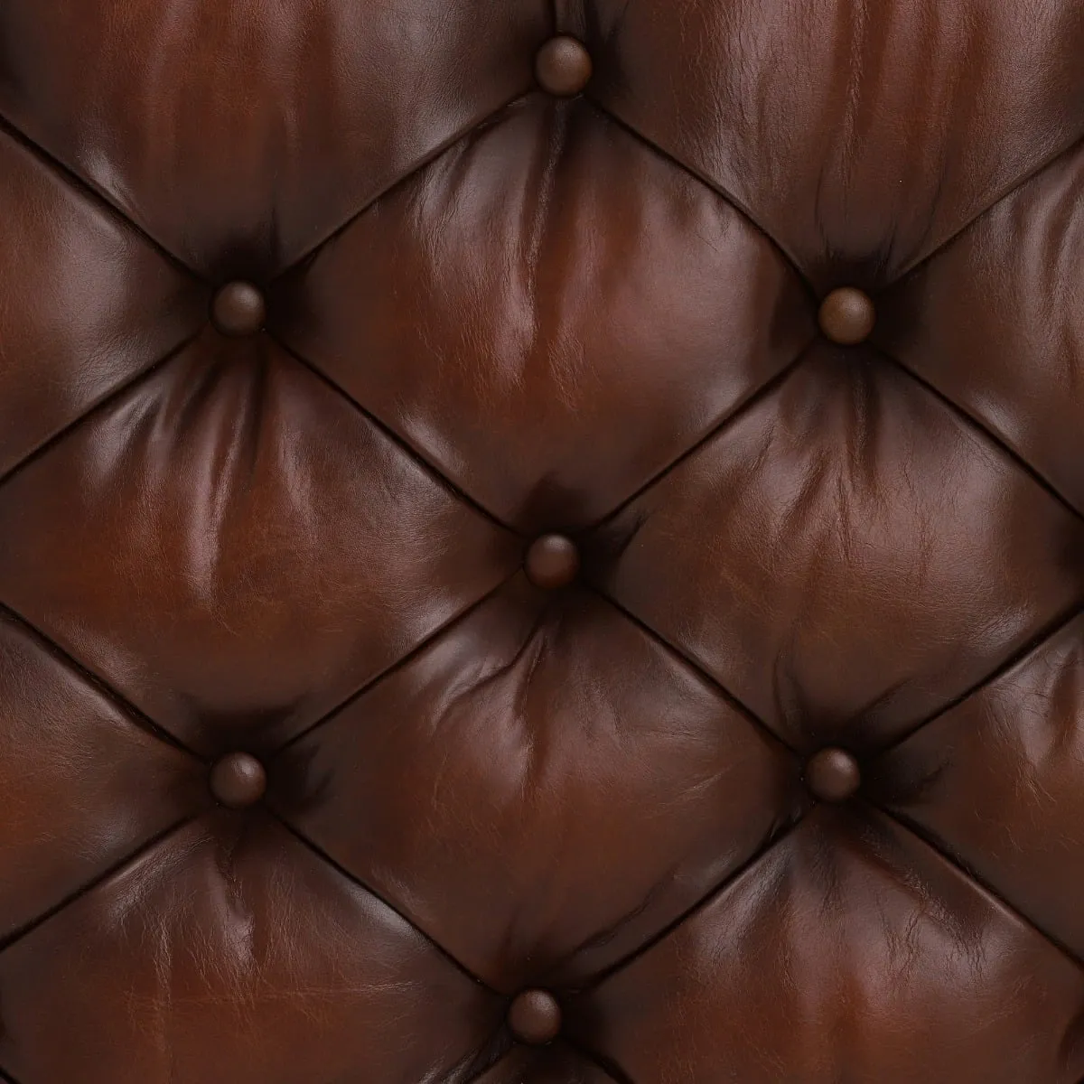 Ullswater Leather Rectangular Footstool, Brown | Barker & Stonehouse 6