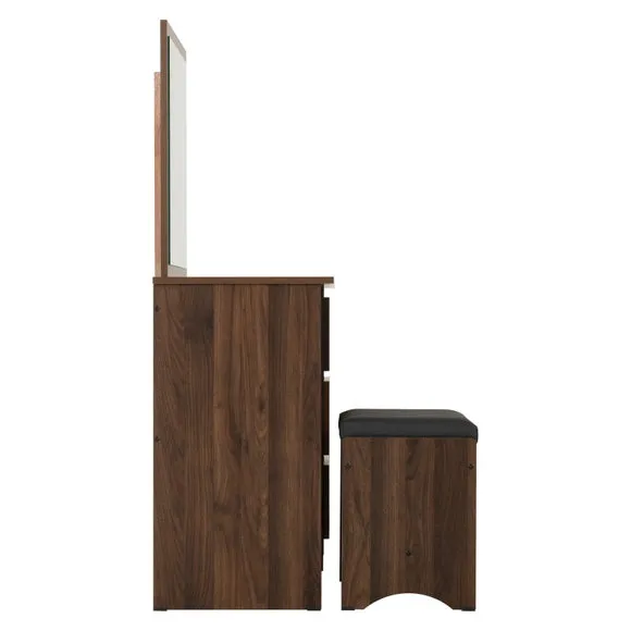Walker 3 Drawer Dressing Table with Stool 5