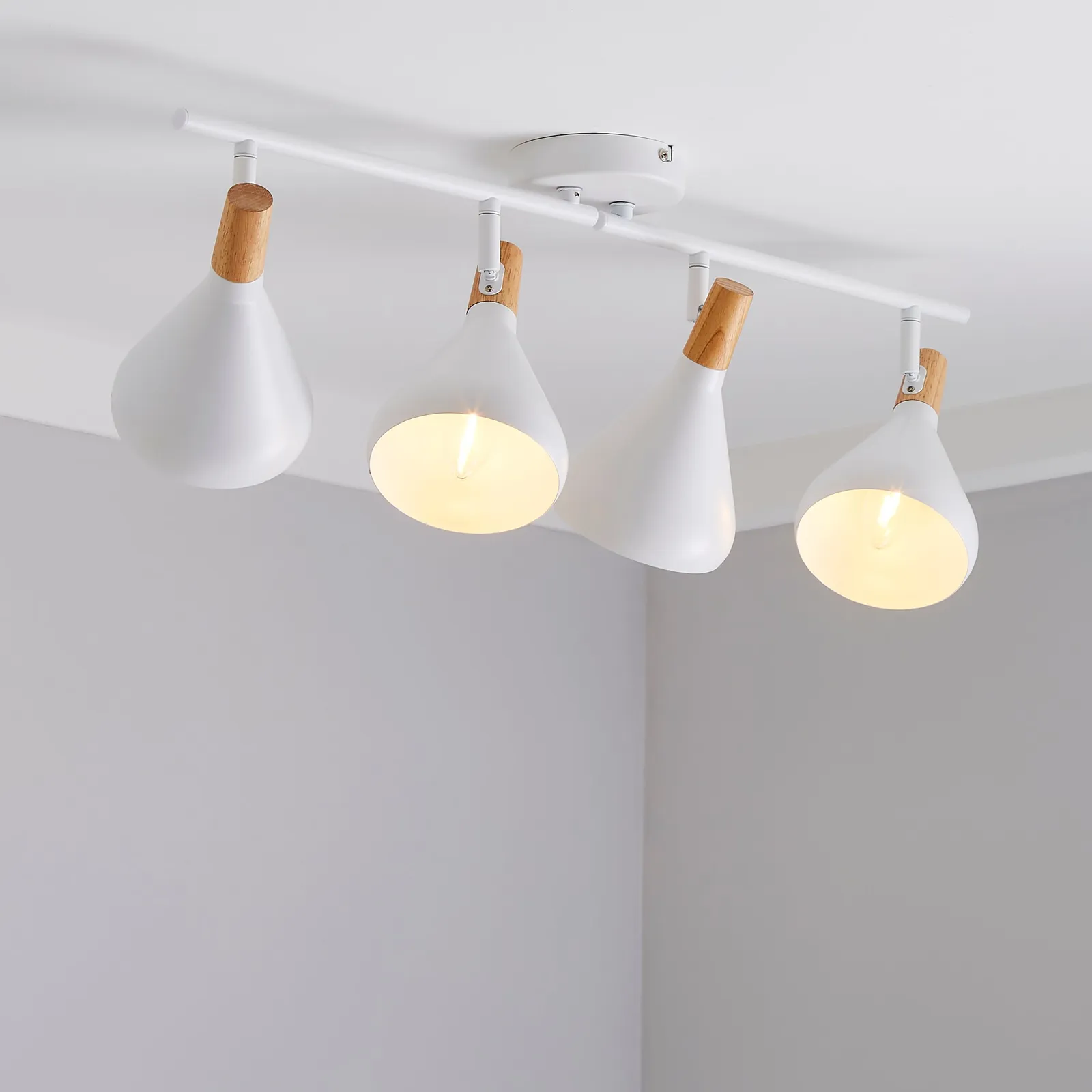 Wolston 4 Light Spotlight Bar White