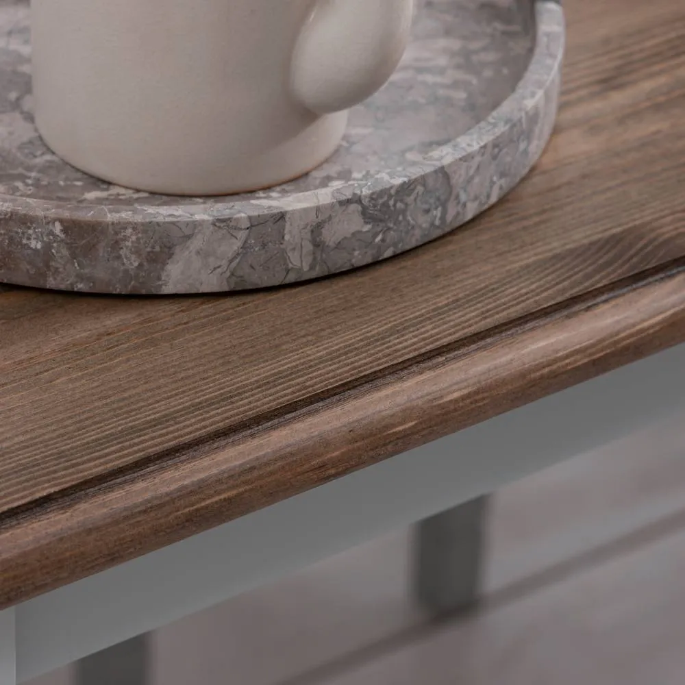 Nöa and Nani Canterbury Dining Table 140cm in Grey and Dark Pine 6