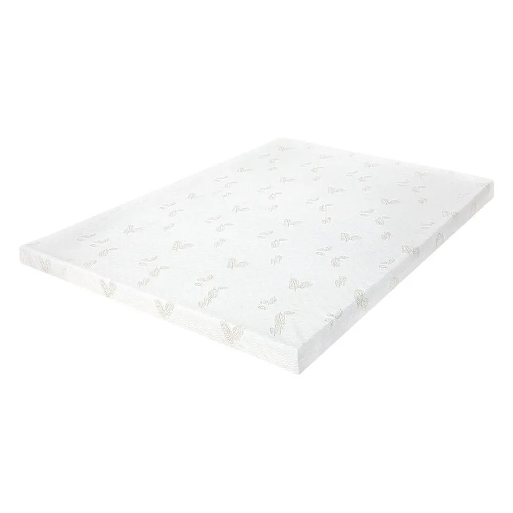 Nordara 7cm Dual Layer Memory Foam Mattress Topper Single Pressure in White