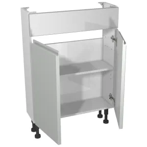 Wickes Hertford Dove Grey Compact Vanity Unit - 600 x 735mm 2