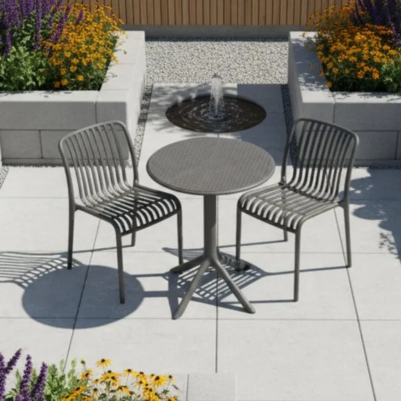 Bergen Bistro Table with 2 Mia Bistro Chairs