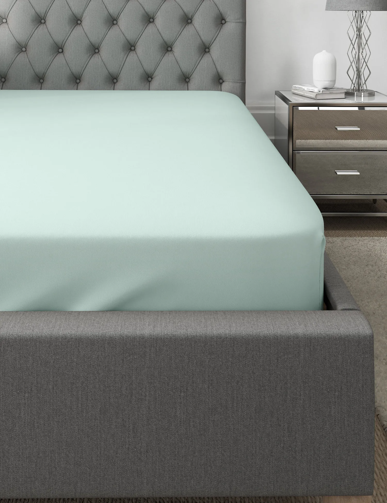 M&S Egyptian Cotton 400 Thread Count Deep Fitted Sheet