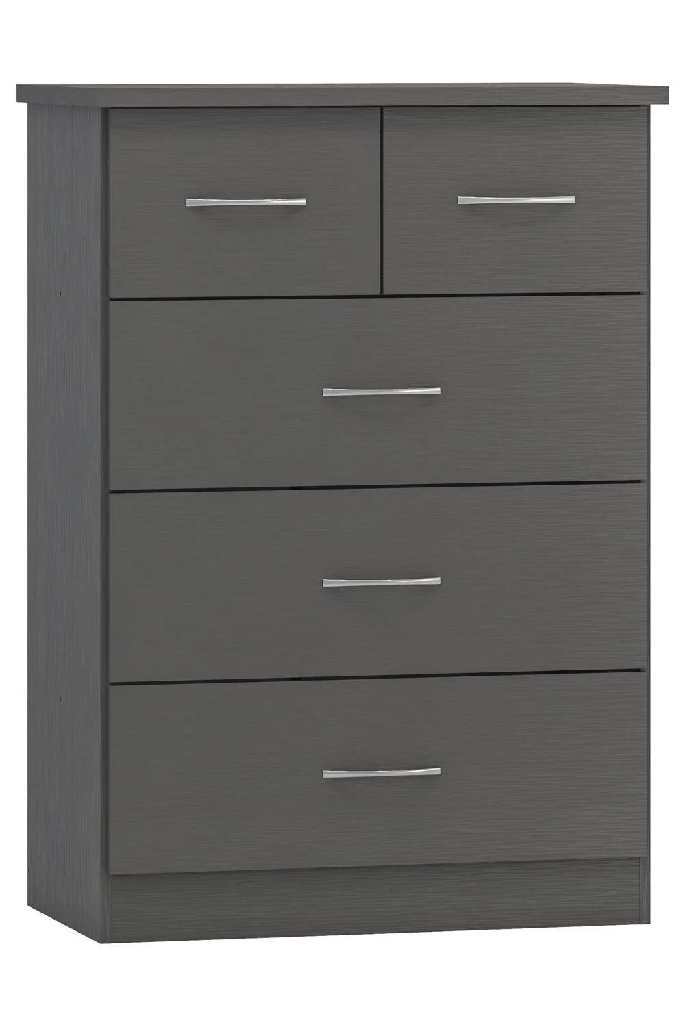 Seconique Nevada 3+2 Drawer Chest in Dark Grey 1