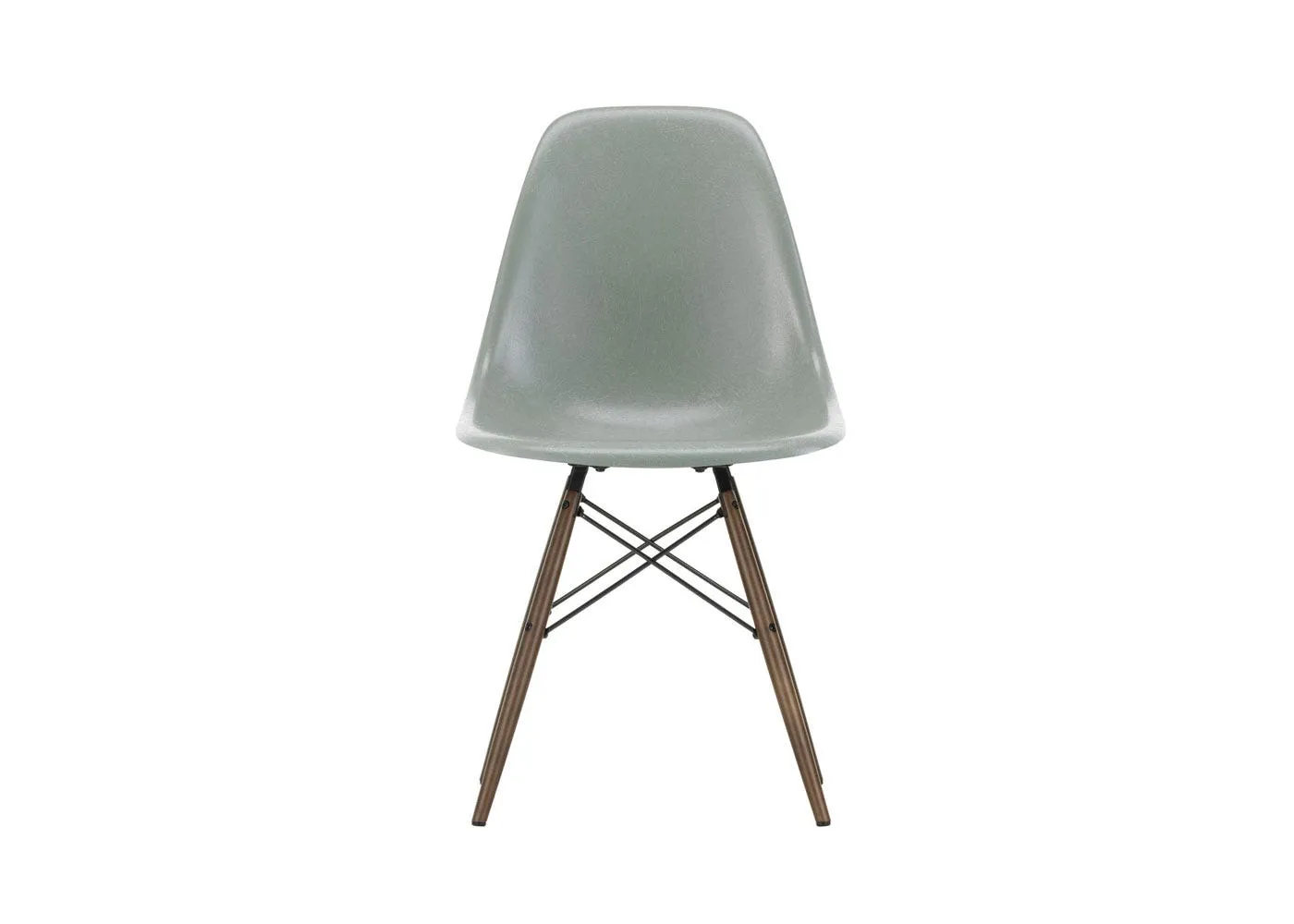 Vitra Eames Fibreglass Chair DSW Eames Sea Foam Green 95 Dark Maple 05 Glides