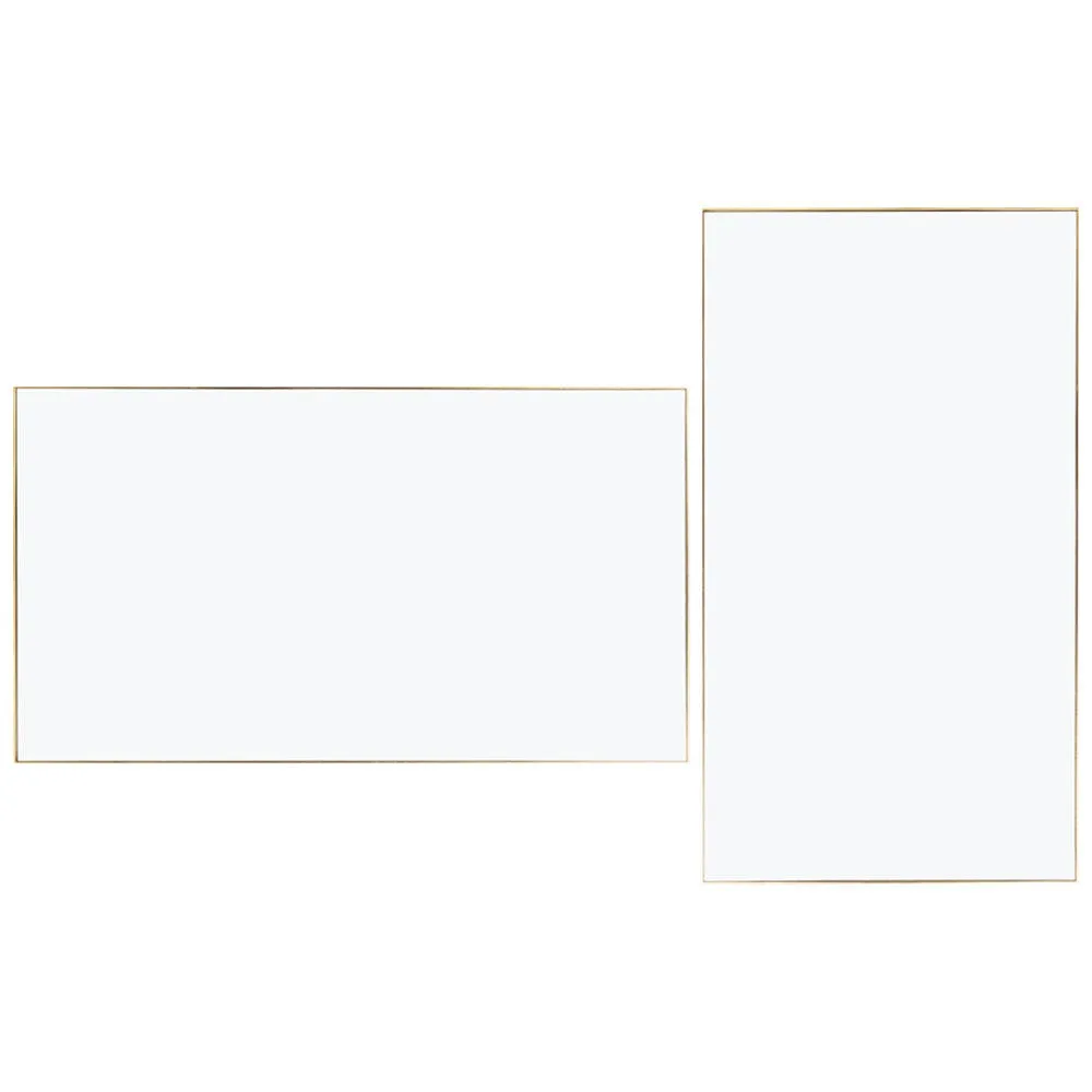 Heal's Fine Edge Mirror Rectangle 90x50cm Gold 1