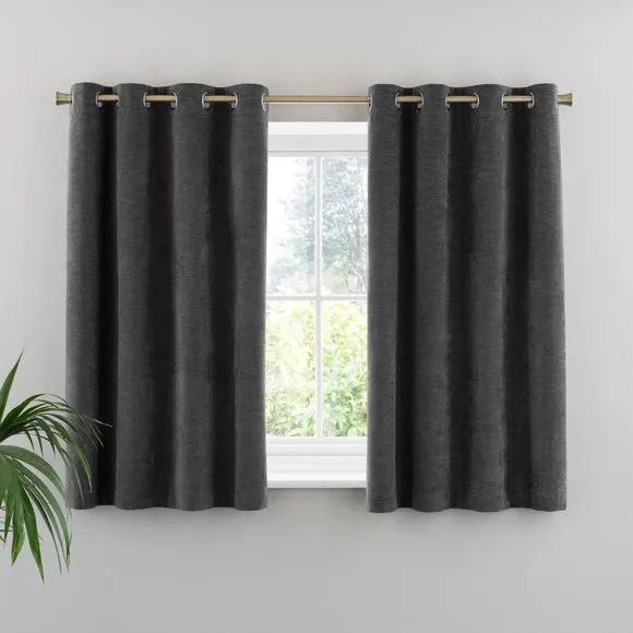 Genoa Chenille Blackout Eyelet Curtains 5