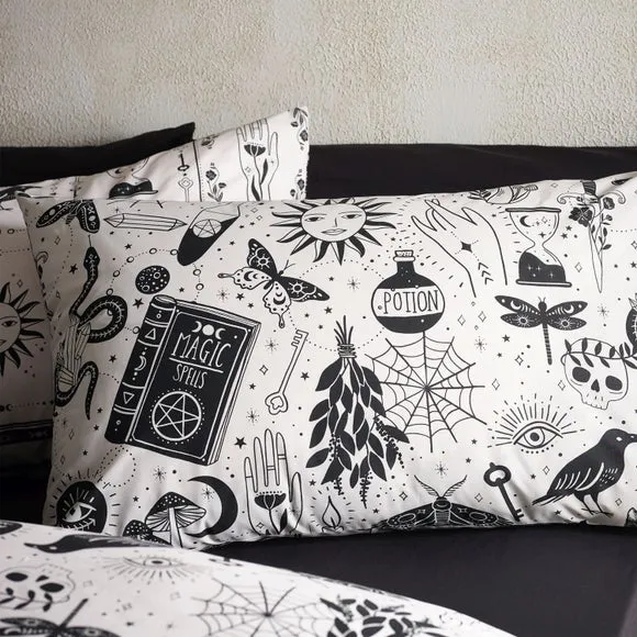 Catherine Lansfield Enchanted Witchcraft Polycotton Duvet Cover & Pillowcase Set 2