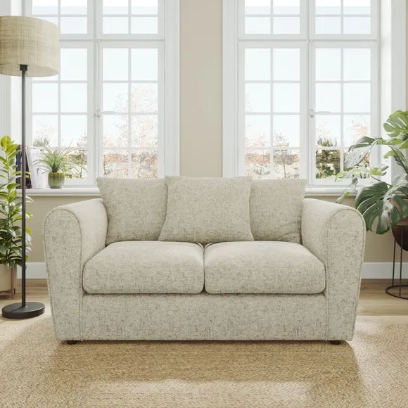 Blake Curved Arm Chunky Chenille 2 Seater Sofa
