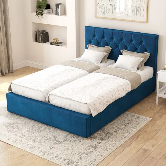 Olivier Plush Velvet Adjustable Bed 1