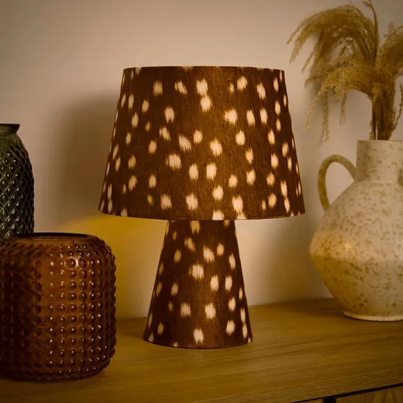 Deer Print Fabric Table Lamp 2
