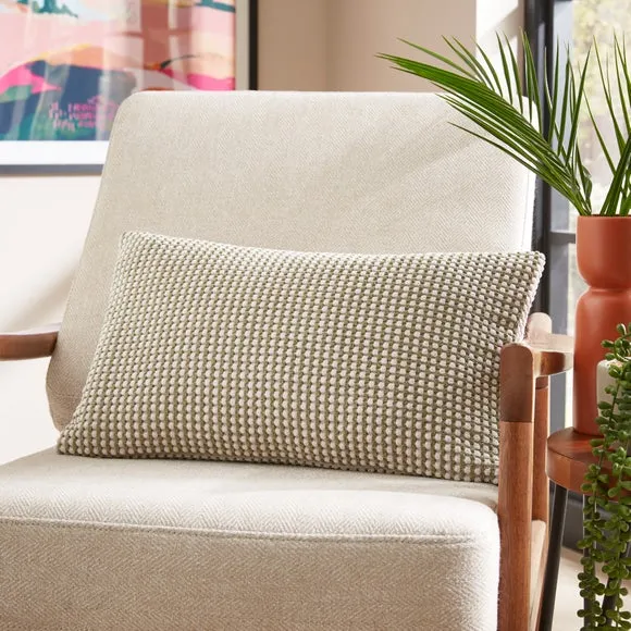 Chenille Spot Rectangular Cushion 1