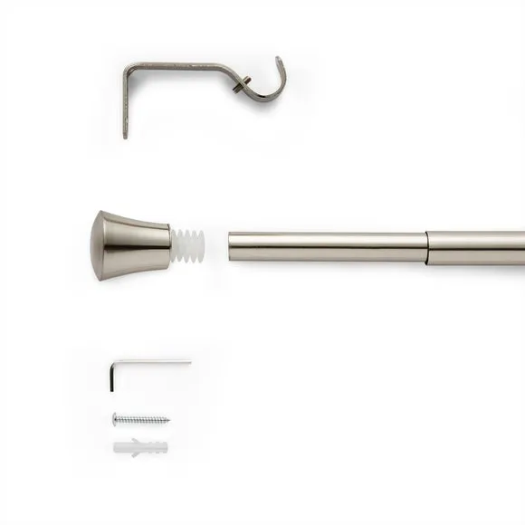 Trumpet Extendable Metal Curtain Pole 2