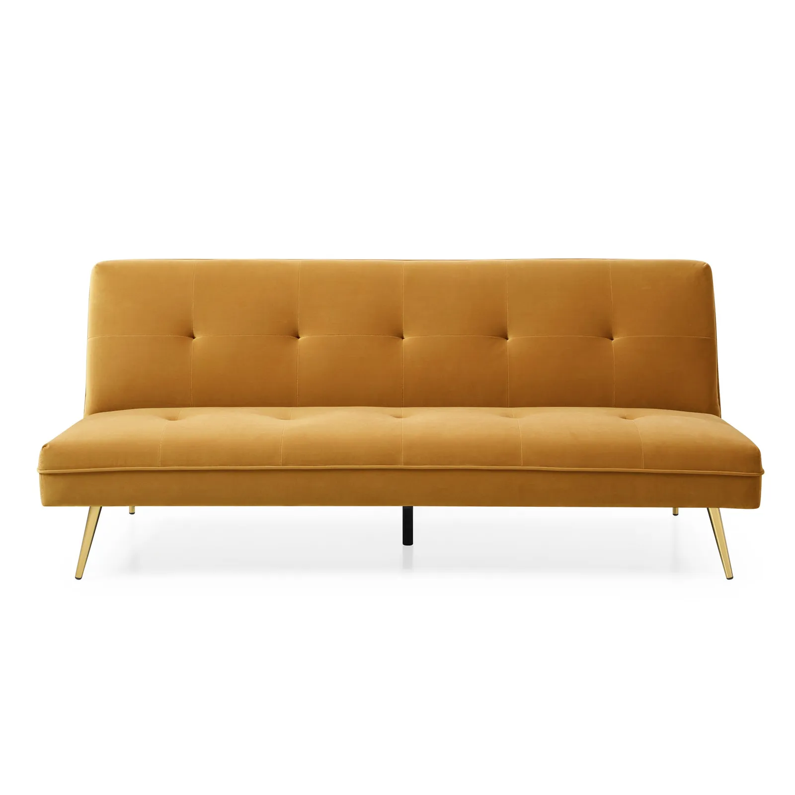 Juno Velvet Sofa Bed Yellow
