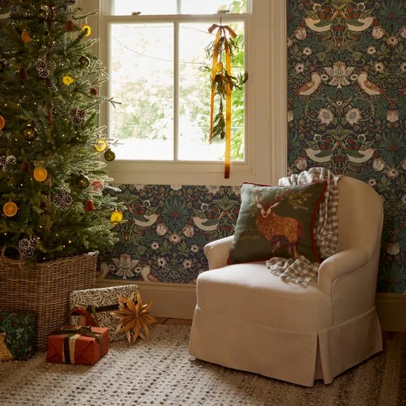 Set of 3 Christmas Harvest Square Cushion Covers 4