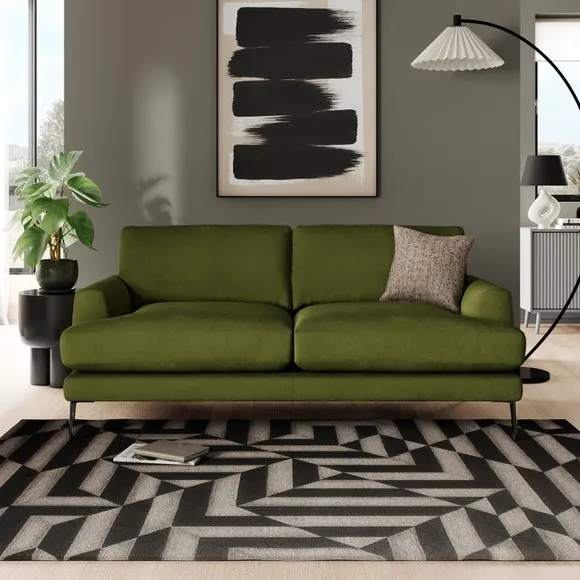 Lawson Matte Plush Velvet 3 Seater Sofa 1