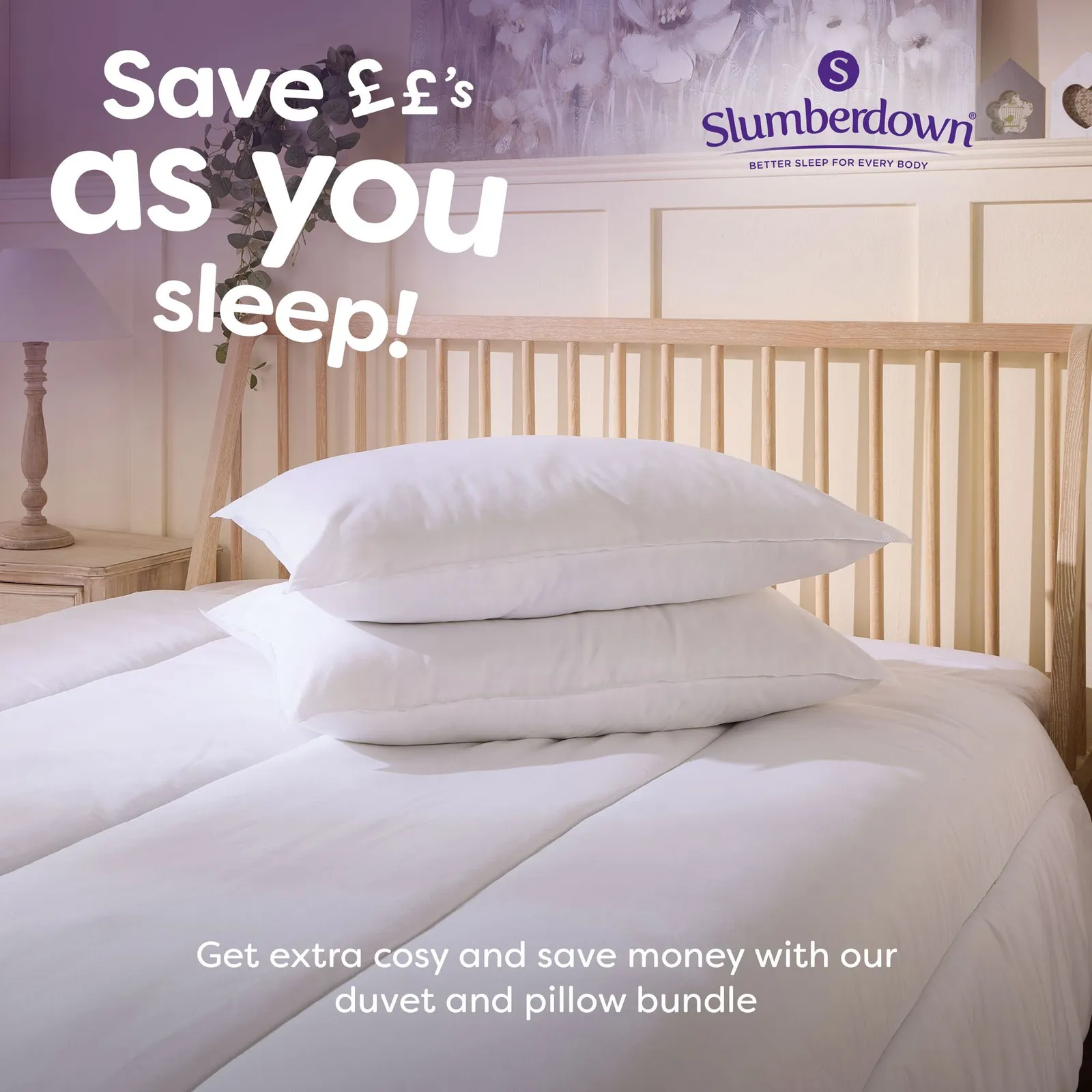 Slumberdown 4 Pack Climate Control Firm Support Pillows in White 5