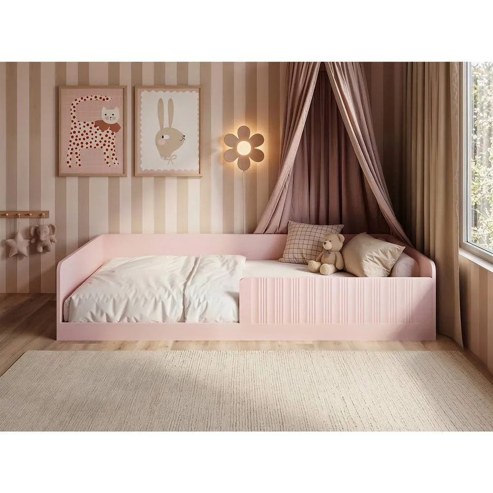 Flair Nadia Single Montessori Floor Bed in Pink 1