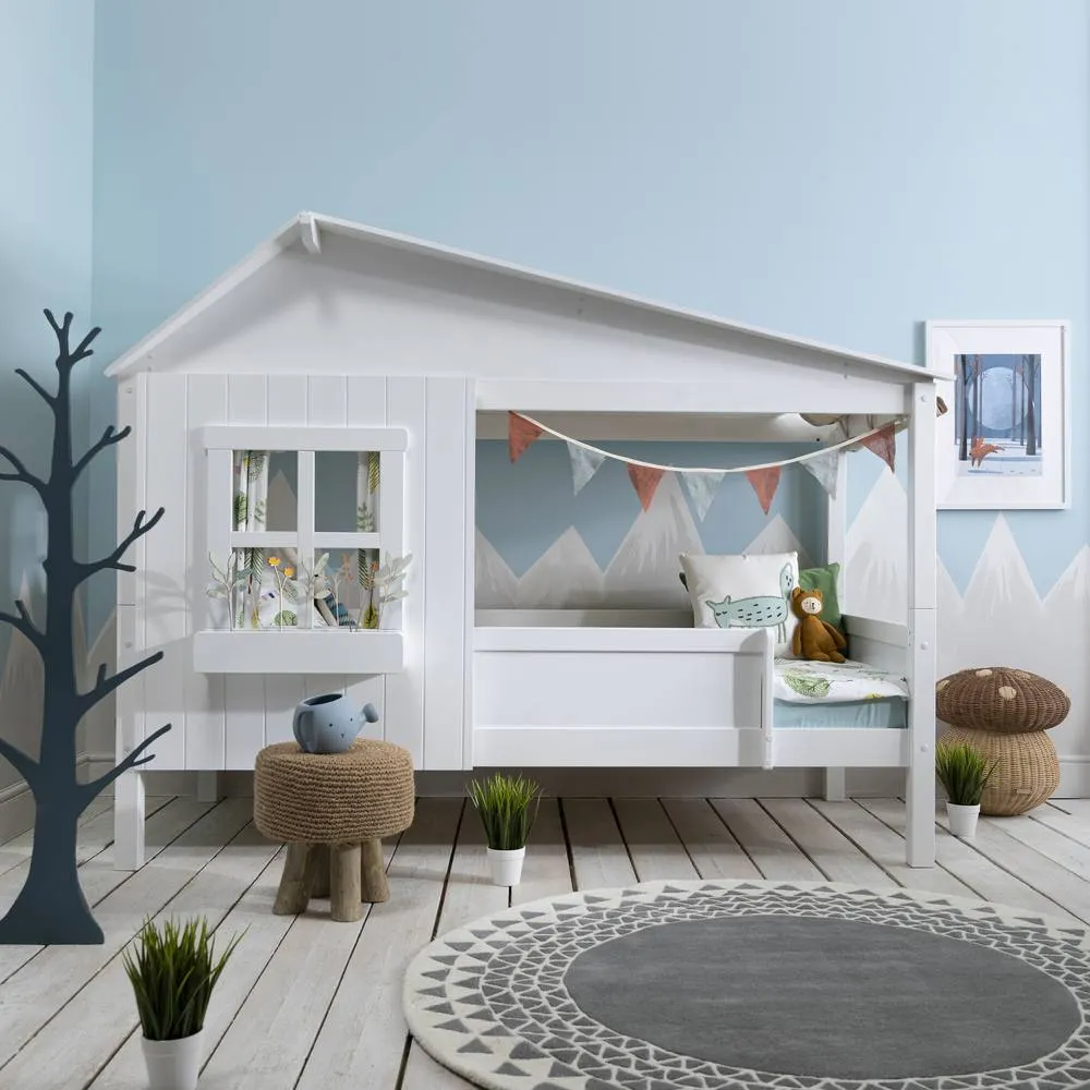 Nöa and Nani Inka Treehouse Bed Low in White 5