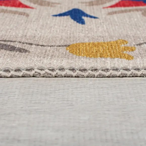 Hani Floral Washable Rug 4