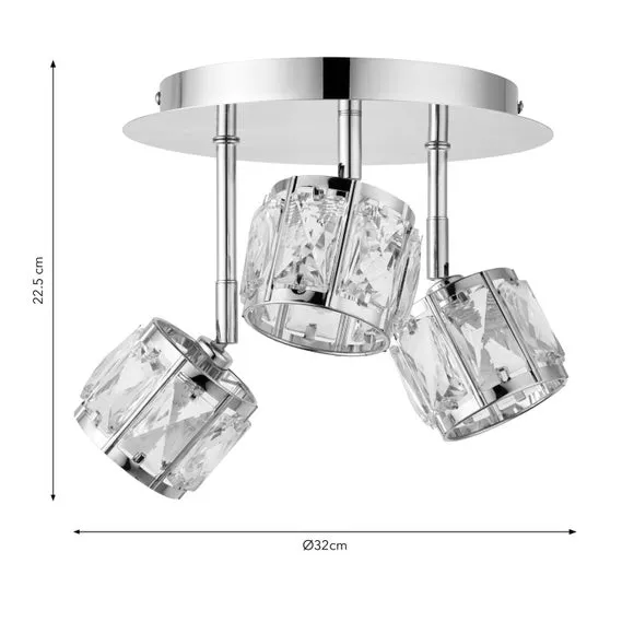 Kleio Modern 3 Light Adjustable Spotlight 6