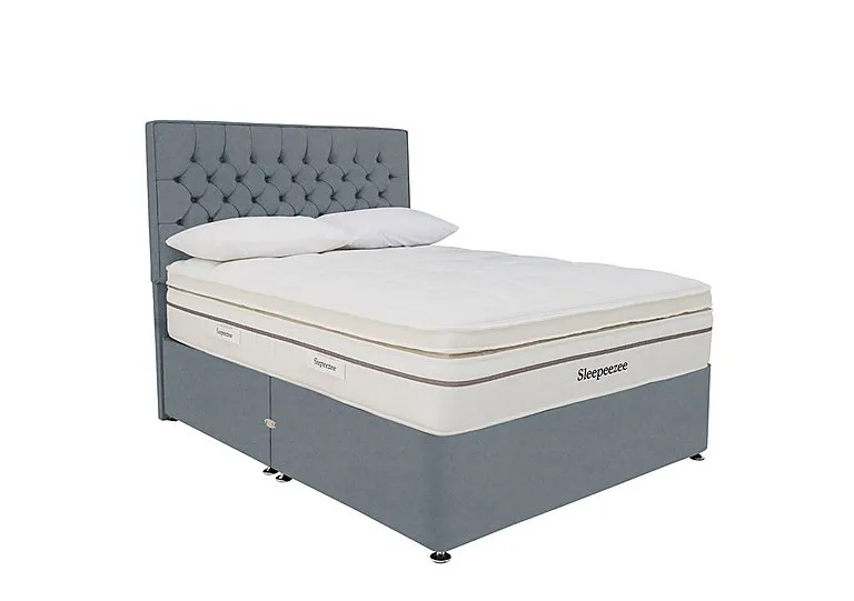 Harmony 3500 Soft Divan Set - Super King - Joshua Blue