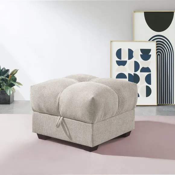 Margo Chenille Storage Ottoman 1