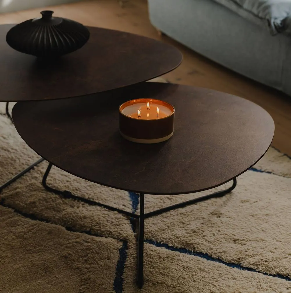 Statement Furniture Bergen Coffee Table Set in Bronze 2