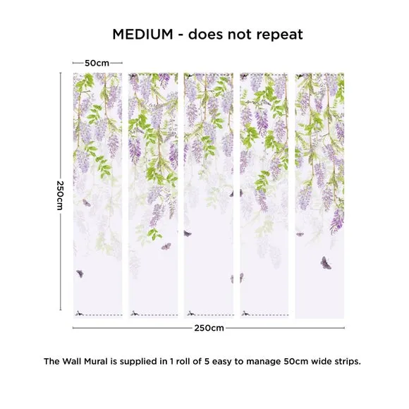 Whispering Wisteria Wall Mural 4