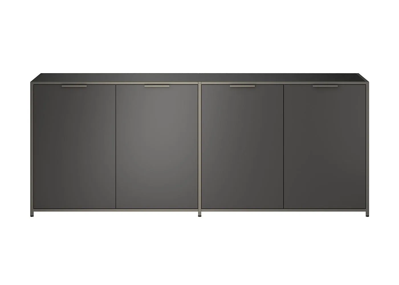 Ligne Roset Dita Sideboard Plomb Lacquer Bronze Frame 1