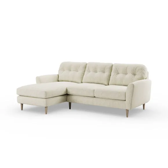 Sven Chunky Chenille Large Corner Chaise Sofa 6