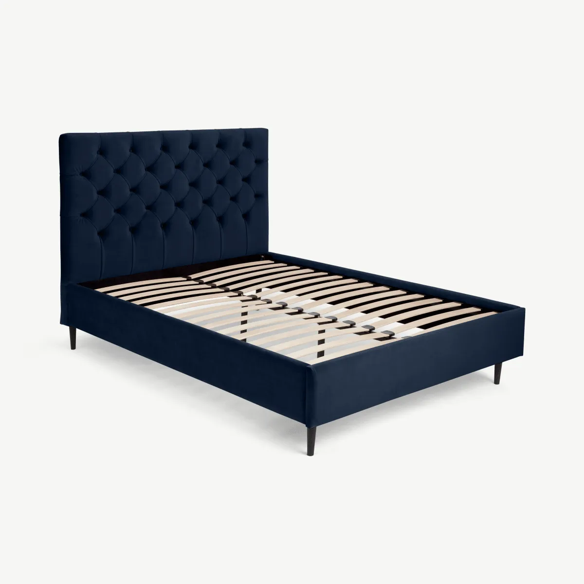 Skye Super King Size Bed, Royal Blue Velvet