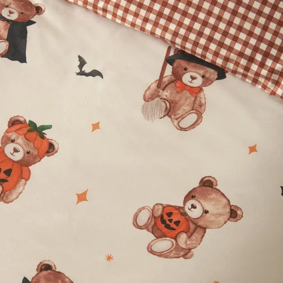 Catherine Lansfield Scare Bear Duvet Cover & Pillowcase Set 4