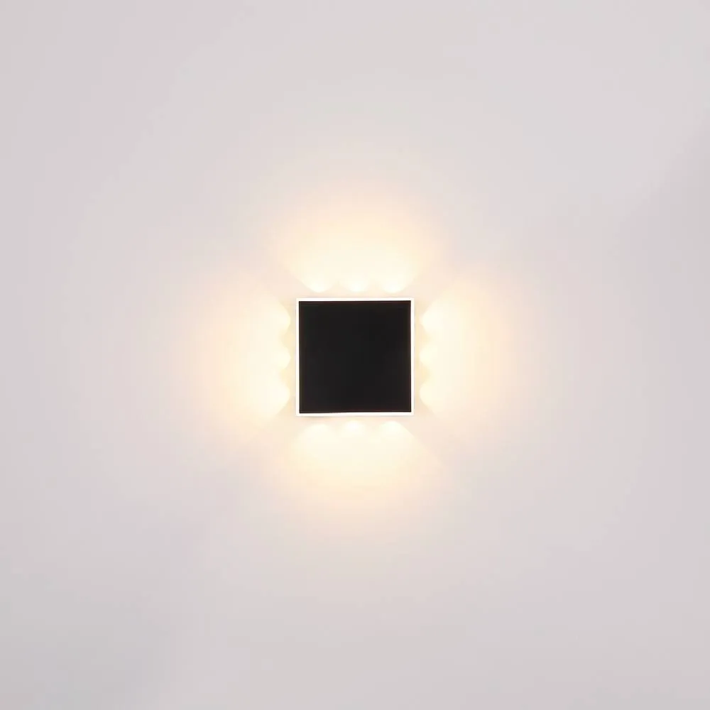 Netlighting Saidy 22cm Integrated LED Wall Lamp Matt Black LED 3000K 5