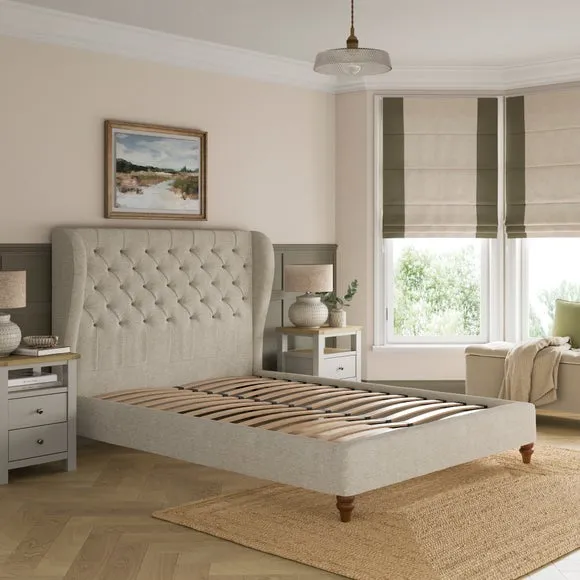 Beatrice Buttoned Chenille Bed 2
