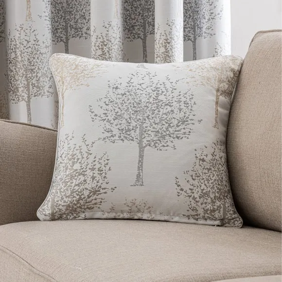Jacquard Trees Pencil Pleat Curtains 6