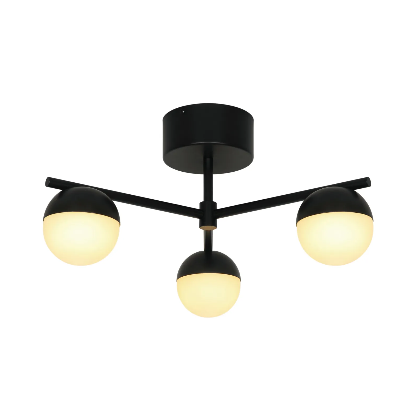 Nordlux Contina Ceiling Light Black Metal Hallway G9 Mains 10cm