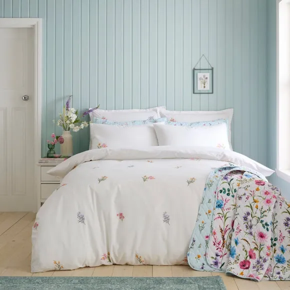 Foxley Embroidery 100% Cotton Duvet Cover & Pillowcase Set 5