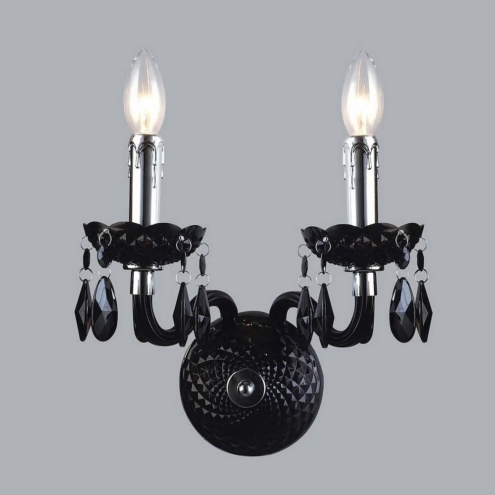 Netlighting Classic Wall Lamp Black 2 Light E14 2