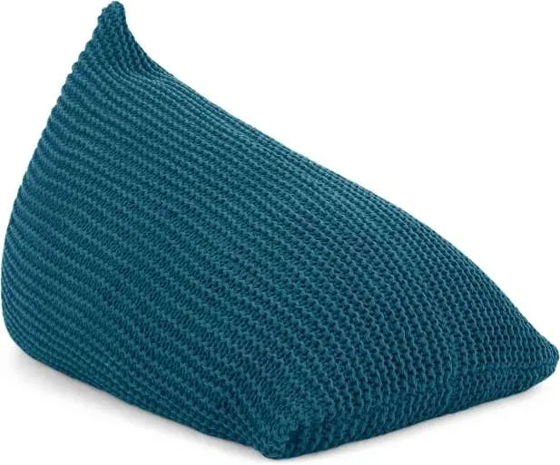 Andra Large Chunky Knit Bean Bag, Teal