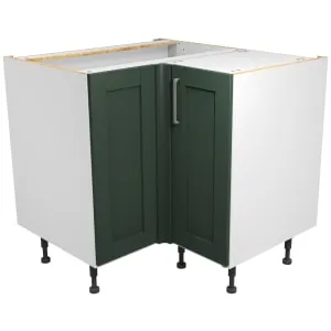 Wickes Ohio Forest Green Shaker Corner Base Unit - 925mm